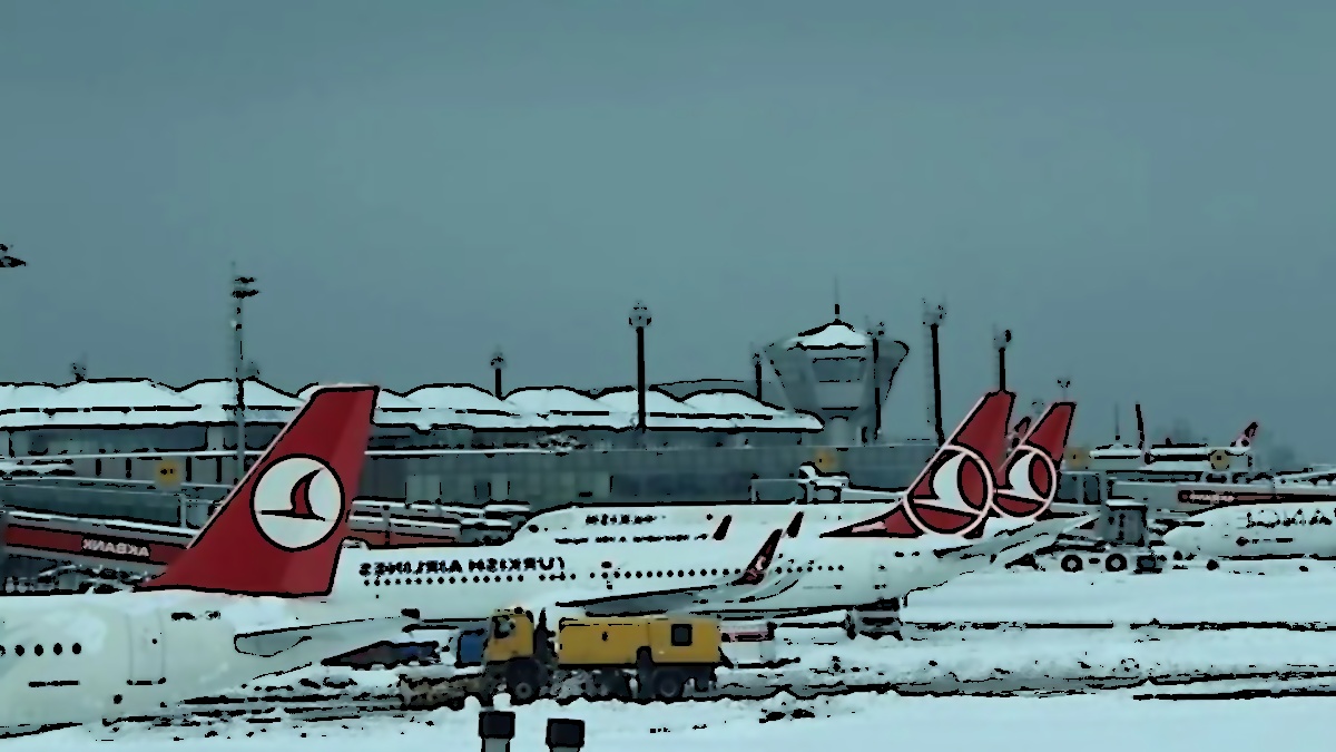 İstanbul'da Olumsuz Hava Koşulları Uçuşları Etkiledi